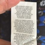 CAbi “The Ten Dress” Black & Blue With White Floral Pattern. Long Sleeve. New Photo 4