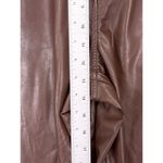 Abercrombie & Fitch  Pants 31 / 12L Womens 90s Straight Curve Love Brown Leather Photo 3