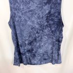 Sami & Jo Sami Jo Plus Size 3X Tank Top Blue Tie Dye Cowl Neck Sleeveless Textured 1148 Photo 7