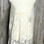 Aerie ‎ Women's Medium Ivory Lace Hi-Low Swimsuit Coverup Dress Photo 0