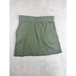 Ibex Womens Wool Skirt Sz Medium Solid Green Pockets Pull On Activewear Winter Photo 6