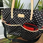 Kate Spade Black Polka Dot diper Bag with diper changing pad Photo 2