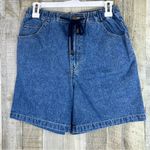 Basic Editions Size 5/6 Tie Stretch Drawstring Waistband 5 Pockets Denim… Blue Photo 0