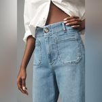 Anthropologie Maeve The Collette Cropped Light Wash Jeans Size 33 Tall Photo 9
