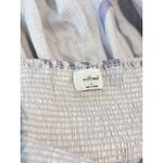 Babaton Aritzia Dress Gray Mini Floral Organic Linen Smocked Babydoll Boho Small Photo 3