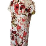 Liz Claiborne  Women's Floral Cotton Cap Sleeve Back Zipper A-Line Dress Size 14 Photo 1