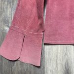 Vintage Margaret Godfrey Mauve Pink Genuine Leather Shirt Jacket Size M Photo 6
