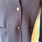 J.Crew‎ Womens XXS Black 100% Cotton Knit Button Front Blazer Jacket career work Photo 1