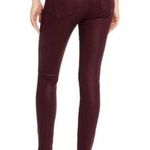 Rag and Bone Nina High Rise Ankle Skinny Coated Wine Red Skinny Jeans 27 Photo 2