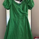 Reformation  Vibrant Green Wrap Dress Photo 1