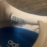 Adidas Women’s  Gazelle Ivory Sneakers with Dark Green Stripes, Size 7 Photo 5