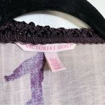 Victoria's Secret  Purple and Cream floral silk Kimono size S Photo 3