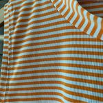 Athleta  Women's Orange White Striped Sleeveless Crop Top Tank Top, XL Photo 1