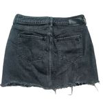 Kendall + Kylie Womens Floral Embroidered Raw Hem Denim Jean Skirt - Sz 26 ( S ) Photo 4