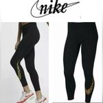Nike  Sportswear Women’s Size Small Black Animal Print Logo‎ Leggings Photo 1