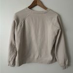 Sézane Sezane M Amor Sweatshirt in Cream and Green Photo 5