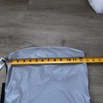 Aritzia Ten SATINETTE SWIPE TUBE TOP Silver Photo 4