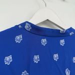 Shoshanna  Blue Marlene Floral Button Front Mini Dress Size 8 Formal Photo 9