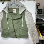 Mossimo Supply Co. Olive Jacket with Gray Accents Green Size XL Photo 2