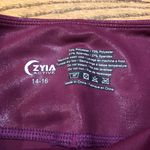 Zyia Light N Tight Leggings  Hi-Rise  Crop Berry Metallic Photo 4