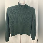 American Eagle  Mockneck Green Knit‎ Sweater size small Photo 4