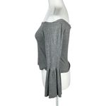 See You Monday  Grey Bell Sleeve Off Shoulder Top Size Large Photo 2