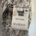 ANINE BING  Black White Floral Button Down Tunic Blouse M EUC Photo 2
