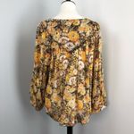 Free People Boho Floral Cool Meadow Printed Top in Midnight Combo Medium NEW Photo 6