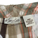 kim rogers Kim‎ Rogers Plaid golf bermuda shorts 14P Photo 4