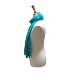 Gap Y2K Jersey Knit Scarf Turquoise Blue One Size Photo 6