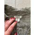 Artisan NY Dress Womens Small Green Linen Shirtdress Coastal Beachy Flowy Boho Photo 4