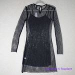 White House | Black Market New! ‎ Long Sleeve Crystal Mesh Mini Dress, size XS Photo 12