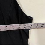 MM.LaFleur M.M.LaFleur Milano Drape Dress Ribbed Pima Modal black sleeveless Al Line size12 Photo 2