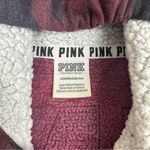 Victoria's Secret PiNK Victoria’s Secret Red Camo Sequin Sherpa Hoodie Oversized Sweatshirt XS Photo 8