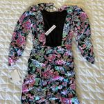 For Love & Lemons  Floral Crop Ruched Mini Dress Photo 8