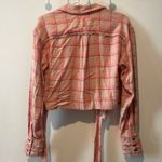 Free People Running Wild Plaid Wrap Top Photo 9