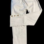 Charter Club Classic Fit Pants Cream w/White Pinstripe Size 6 Photo 1