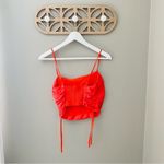 Urban Outfitters Cropped Tank Top Red Sz Small Photo 5