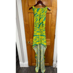 Alexis Rajiya Dress Citrus Green Yellow Asymmetrical High Low Hem Size XS NWT Photo 1