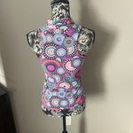 Tzu Tzu Womens Golf Top Athletic Colorful Medallion Print Purple Xsmall 1/4 Zip Size XS Photo 3