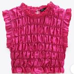 ZARA  Hot Pink Ruffle Blouse Photo 0