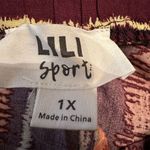 NWT LILI Sport Women Striped Wide Leg Pants Black/Orange Size 1X Vacation Party Orange Photo 3