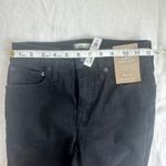 Madewell  Curvy Kick Out Crop Jeans Black Rinse Wash Mid Rise‎ Womens Size 24 NWT Photo 5