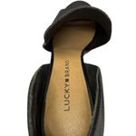 Lucky Brand  Black Peep Toe Heeled Boots Walk Tall Photo 12