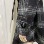 Jones New York Wool Blend Plaid Pea Coat L Photo 10