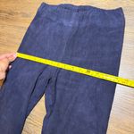 Shari’s Place Genuine Leather Dark Blue Pants Size 10 Photo 4