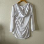 Splendid Striped Long-Sleeve Hooded Tunic Coverup Top Photo 2