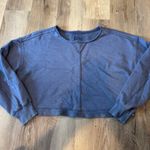 Aerie Cropped Crewneck Sweatshirt Photo 0