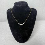 Ramla Women’s Natural Freshwater Pearl Cluster Necklace Gold Tone Dainty Chain Photo 0