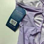 Life is Good Women's Swimsuit Lilac with Flowers and Back String Detail Sz M Photo 3